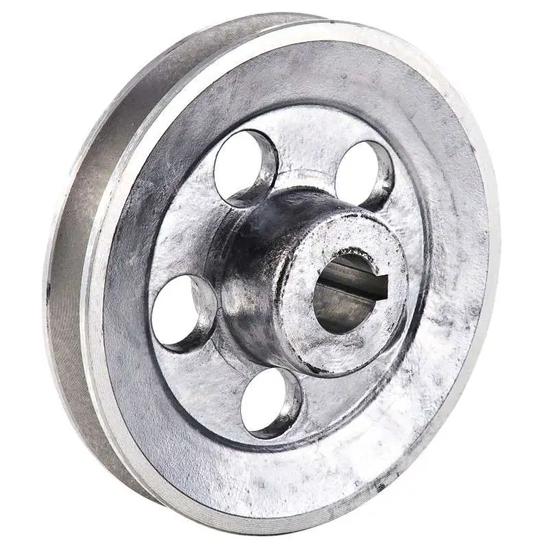 poulie en aluminium de 120 mm alèsage de 19mm.