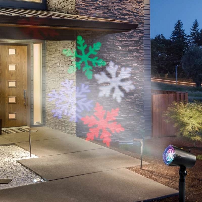 Projecteur De Fa ade Animation Flocons Color s