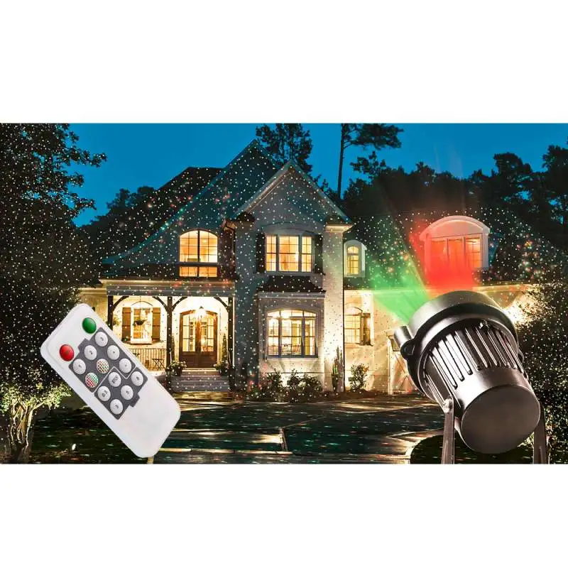 Projecteur laser de façade rouge et vert