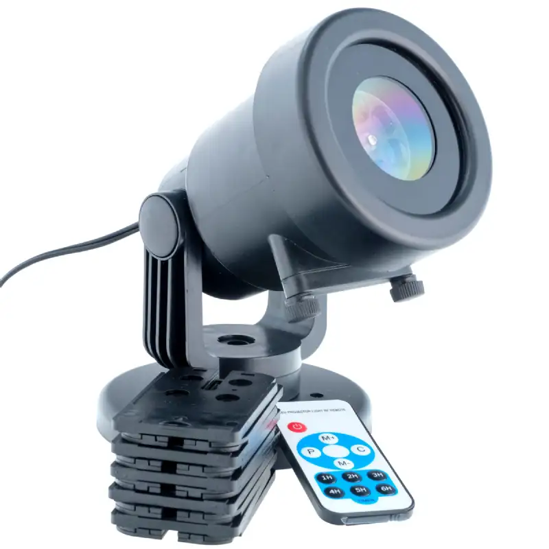 Projecteur de façade Leds couleur 8w 12 motifs