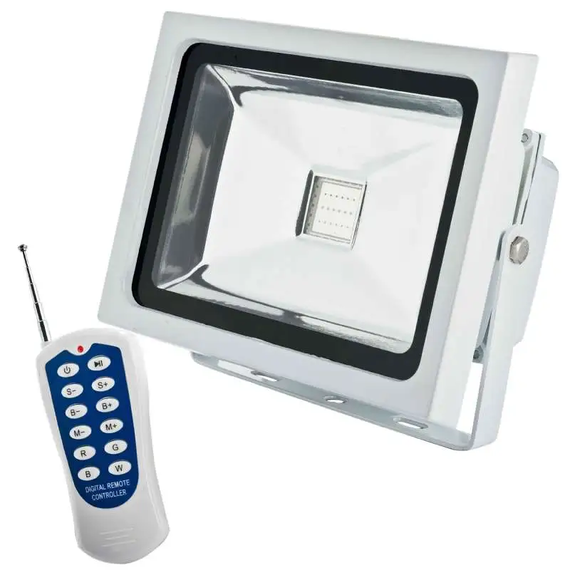 Projecteur led 20w 4 couleurs avec télécommande