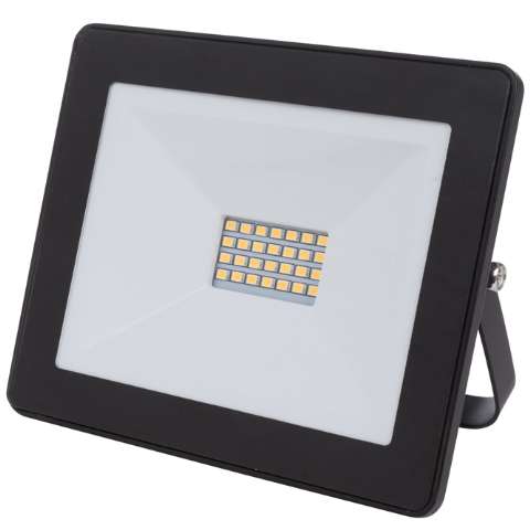 Projecteur plat noir 20w à led - Velleman - 10,49€ Projecteur plat noir 20w à led