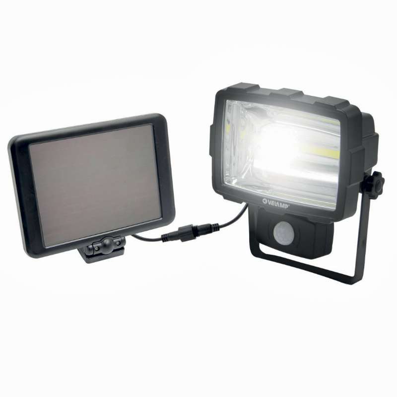 Projecteur solaire à LED 10w 1600 lumens - Velamp - 52,9€ Projecteur solaire à LED 10w 1600 lumens
