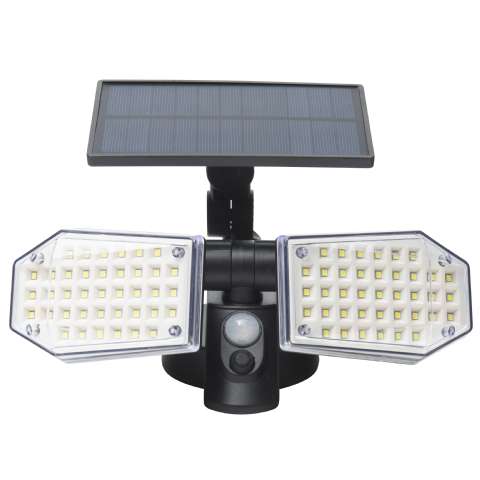 Projecteur solaire 2 têtes (78led 300lm) Werkapro - Werkapro - 18,19€ Projecteur solaire 2 têtes (78led 300lm) Werkapro