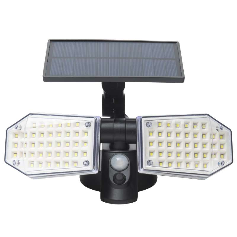 Projecteur solaire 2 têtes (78led 300lm) Werkapro