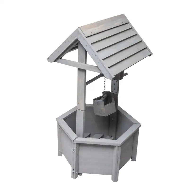 Puits décoratif en bois WERKA PRO  (38x42x82cm)