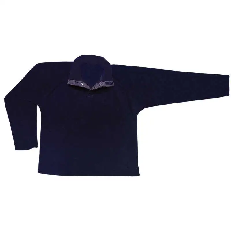 Pull polaire bleu uni