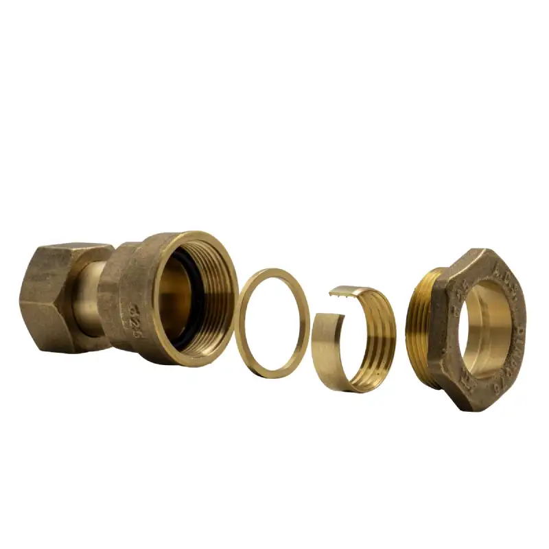 Raccord écrou prisonnier laiton femelle d25 3-4