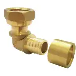 Raccord coudé PER  Femelle 15 x 21 mm - Boutté