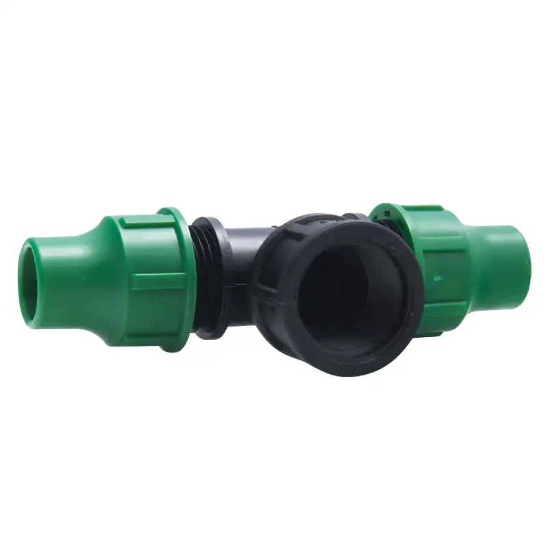 Raccord tuyau Ø16 mm 2 têtes avec 1 sortie Femelle