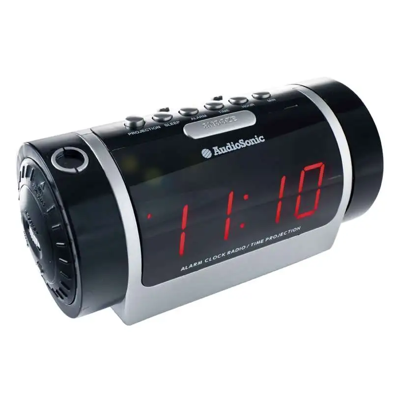 Radio réveil avec projection de l'heure