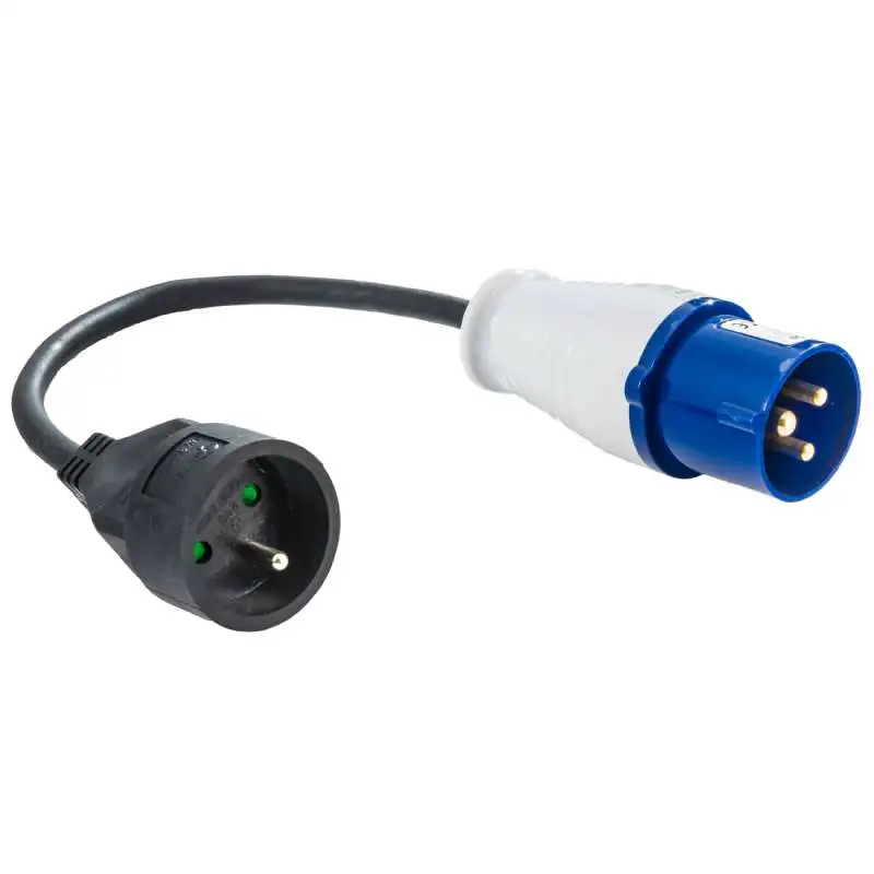 Rallonge électrique caravane P17 mâle
