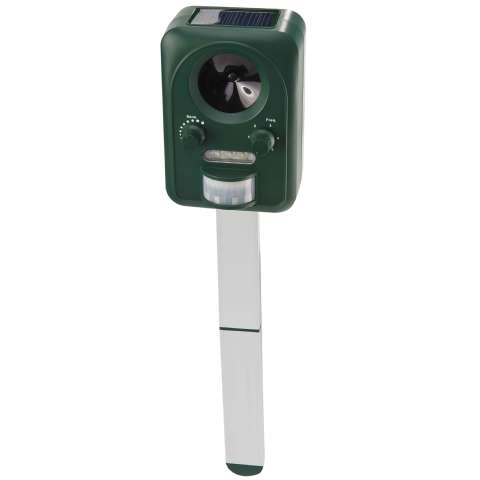 Répulsif à ultra son solaire avec détecteur de mouvement et flash - Genius ideas - 34,99€ Répulsif à ultra son solaire avec détecteur de mouvement et flash
