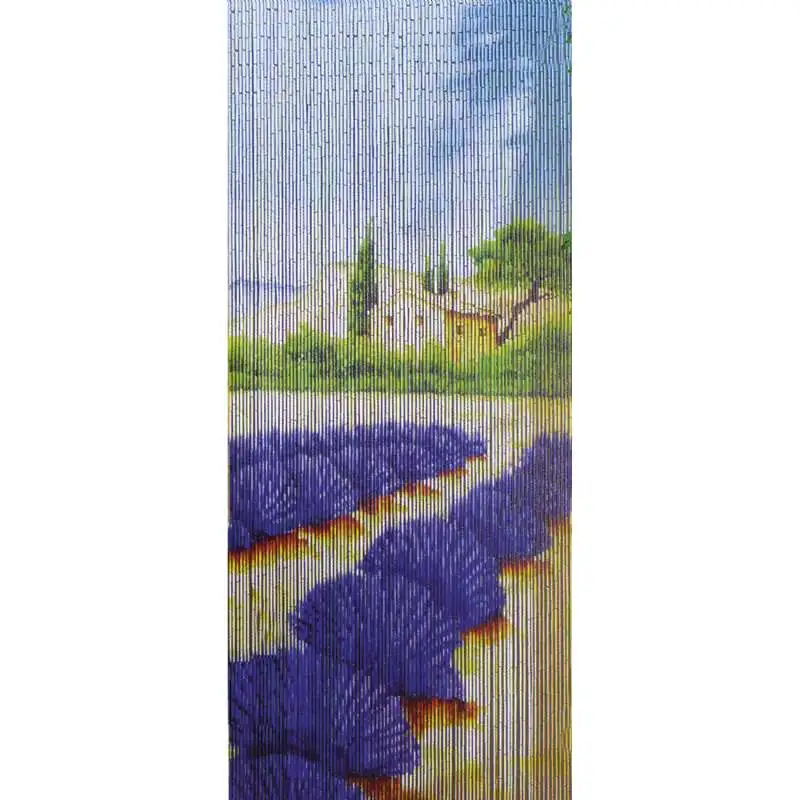 Rideau en bambou Motif Lavande