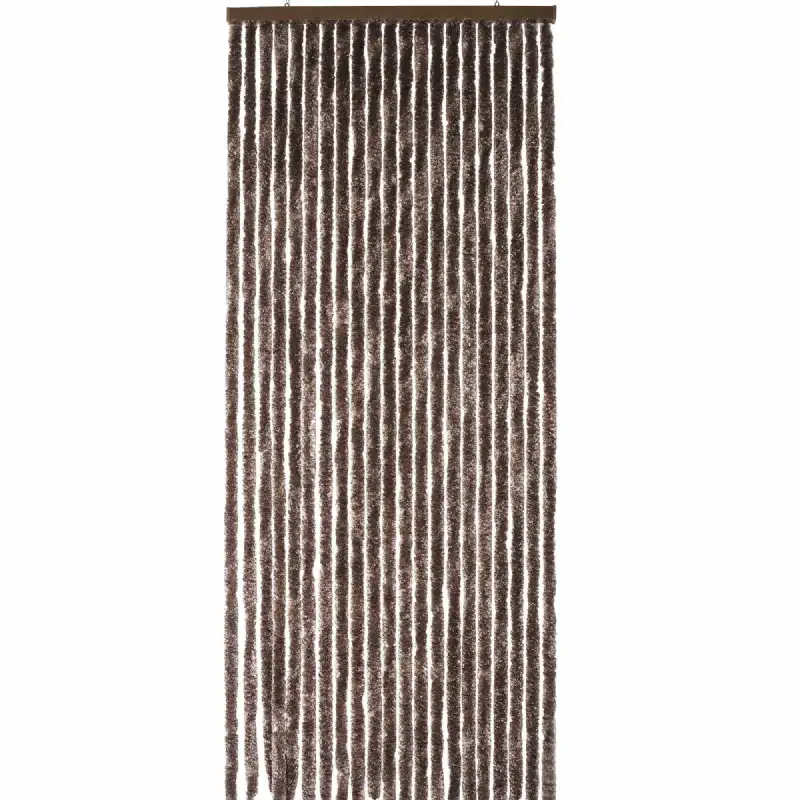 Rideau chenille chocolat uni (90x220cm) WERKA PRO