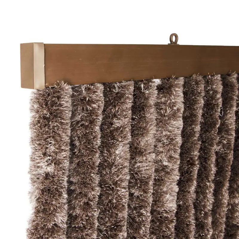 Rideau chenille chocolat uni (90x220cm) WERKA PRO