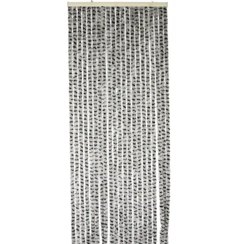 Rideau chenille gris clair et anthracite WERKA PRO