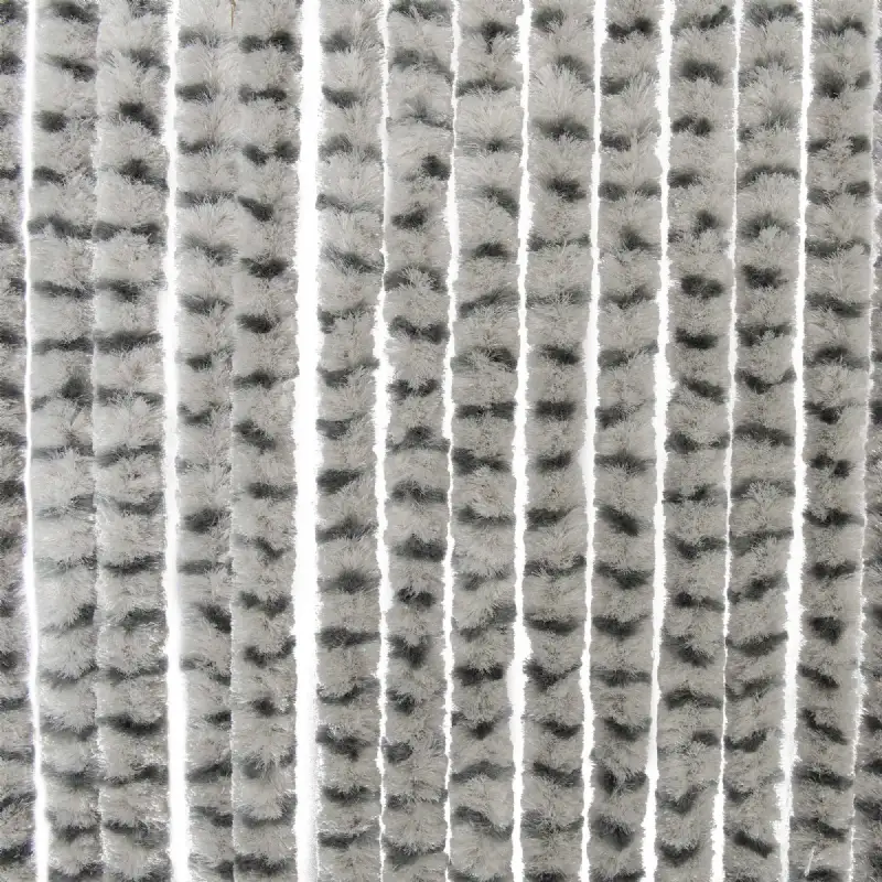 Rideau chenille gris clair et anthracite WERKA PRO