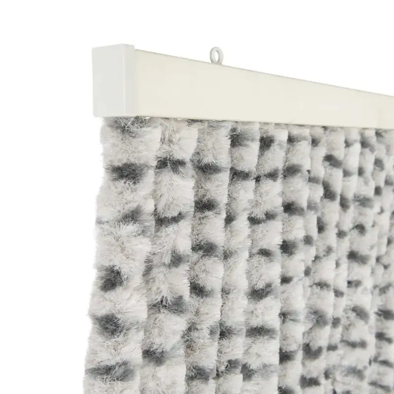 Rideau chenille gris clair et anthracite WERKA PRO