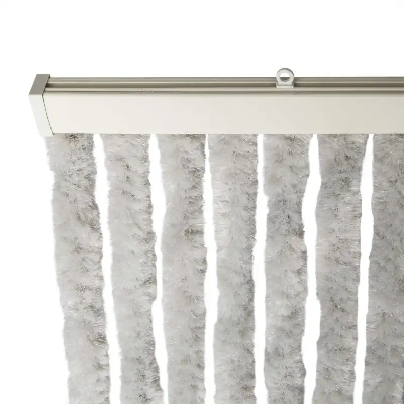 Rideau chenille gris clair uni WERKA PRO