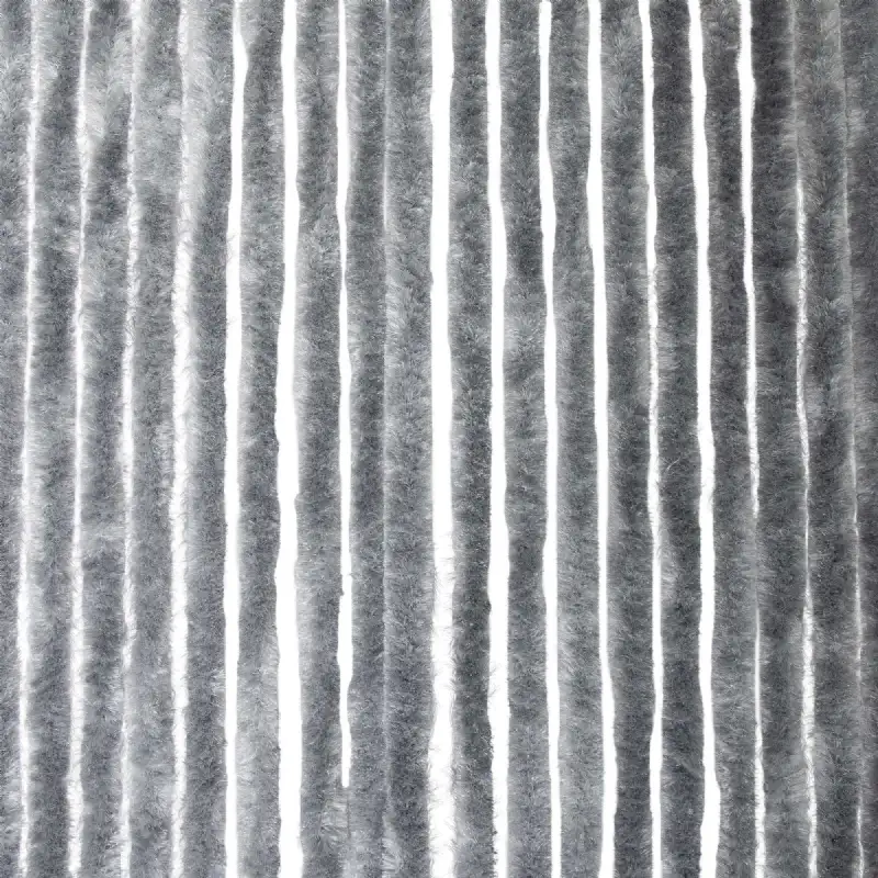 Rideau chenille gris foncé uni WERKA PRO