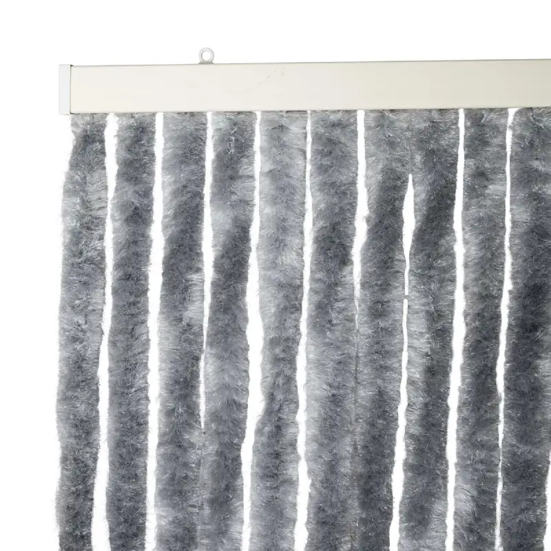 Rideau chenille gris foncé uni WERKA PRO