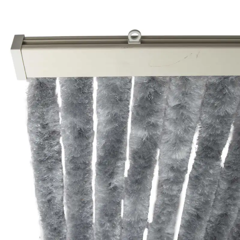 Rideau chenille gris foncé uni WERKA PRO