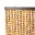 Rideau chenille marron et blanc WERKA PRO