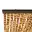 Rideau chenille marron et blanc WERKA PRO