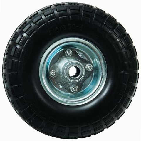 Roue Gonflable 25 Cm Avec Support Acier Inox - Capacité 150 Kg, Pour Remorque, Bateau Pneumatique, Transport - 5