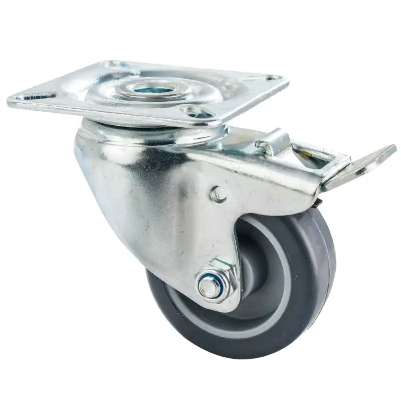 Roulette pivotante Tente 50 mm avec frein