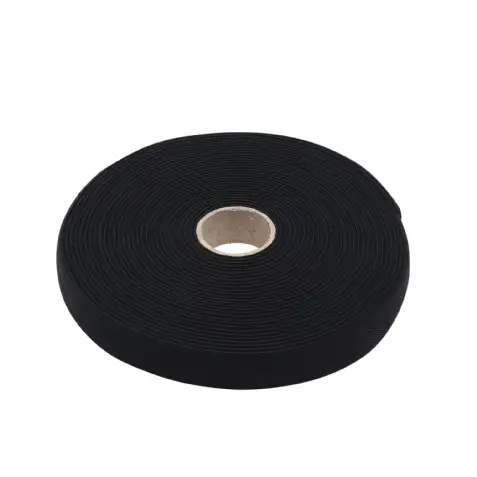 Ruban élastique molletonné noir 25 mm x 10 m WERKA PRO