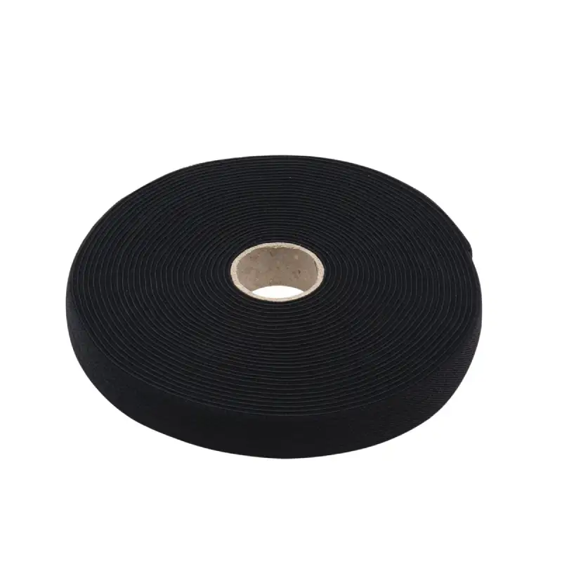 Ruban élastique molletonné noir 25 mm x 10 m WERKA PRO