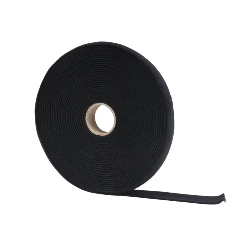 Ruban élastique molletonné noir 25 mm x 10 m WERKA PRO