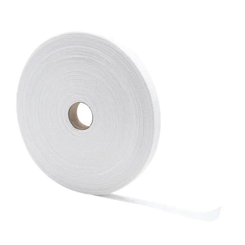 Ruban Sergé en V Blanc 100% Coton Biologique WERKA PRO