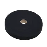 Ruban sergé en V coton noir 50 m Werka pro