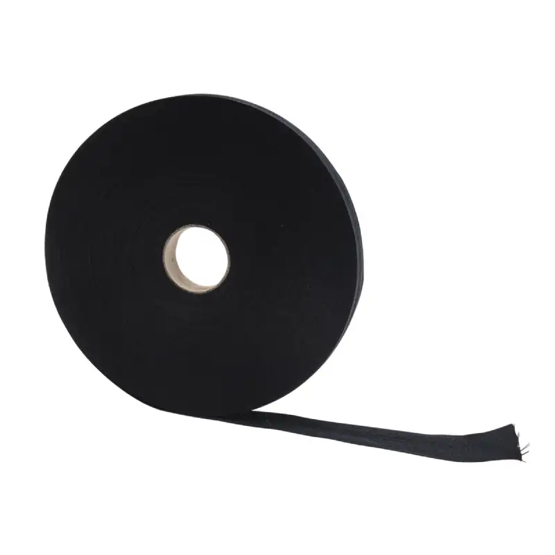 Ruban gros grain coton noir 50 m WERKA PRO