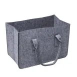 Sac à bûches en feutre gris WERKA PRO (50x27x34cm)