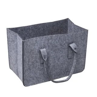 Sac à bûches en feutre gris WERKA PRO (50x27x34cm)