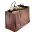 Sac porte bûches grand volume marron
