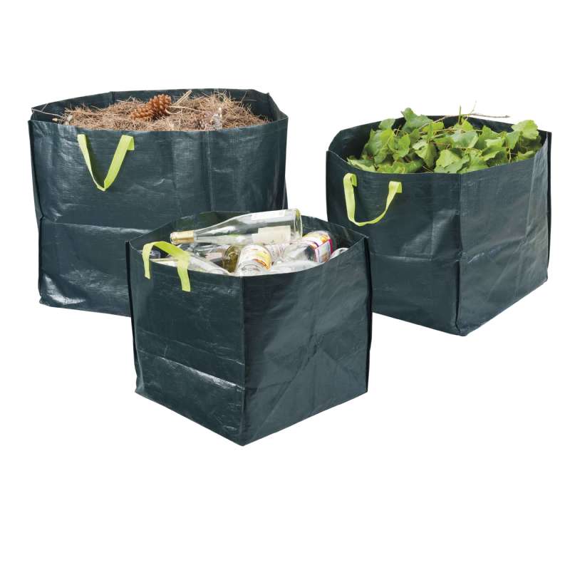 Lot de 3 sacs de jardin pour dechets verts ou menagers - Provence Outillage