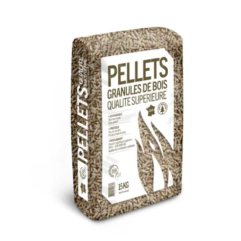 Sac pellet granule pour poêle 15kg - Le Génie du Feu