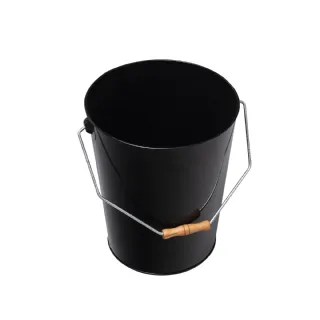 Seau à cendre noir avec poignée WERKA PRO