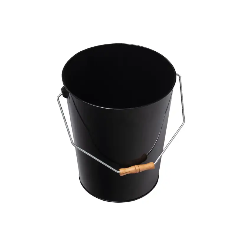 Seau à cendre noir avec poignée WERKA PRO