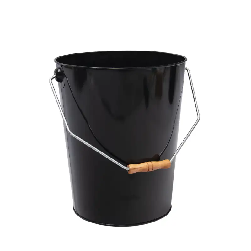 Seau à cendre noir avec poignée WERKA PRO