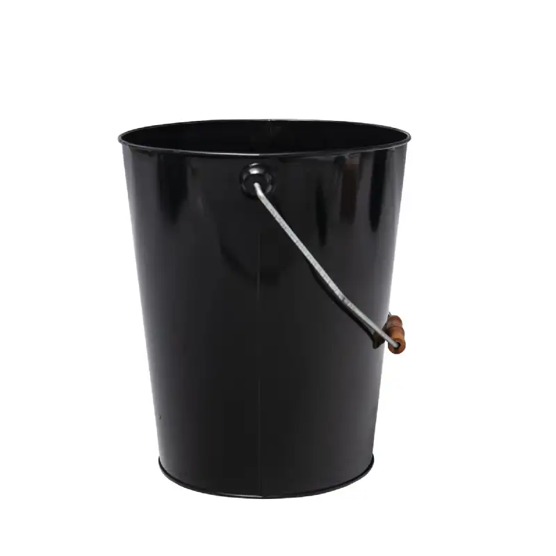 Seau à cendre noir avec poignée WERKA PRO