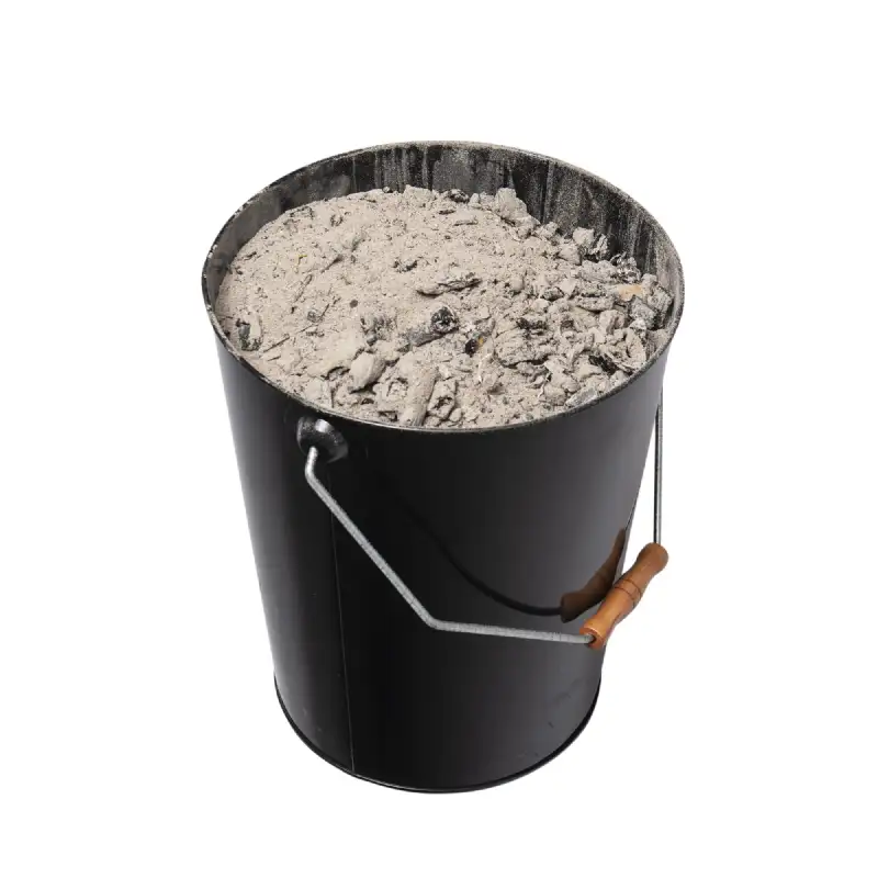 Seau à cendre noir avec poignée WERKA PRO