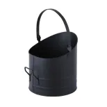 Seau à cendre noir avec couvercle 25 cm x 28,5 cm WERKA PRO 16 litres