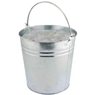 Seau en métal galvanisé 