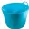 Seau souple 43L bleu azur avec poignées